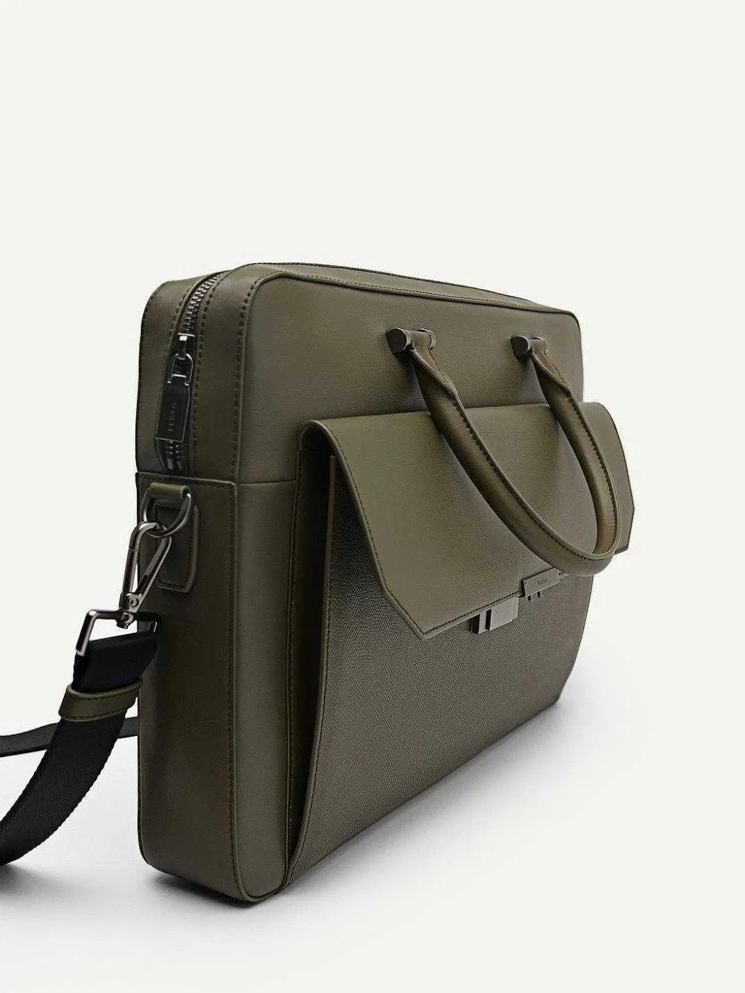 Henry Textured Leather Briefcase<PEDRO New