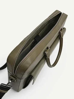 Henry Textured Leather Briefcase<PEDRO New