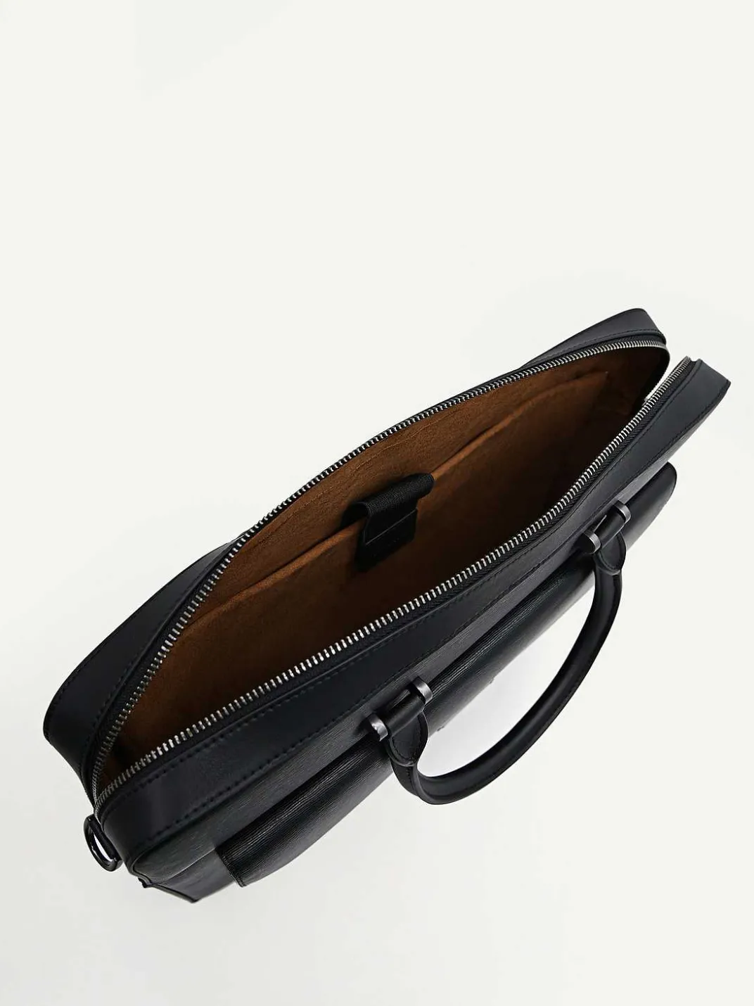 Henry Textured Leather Briefcase<PEDRO