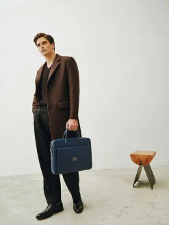 Henry Textured Leather Briefcase<PEDRO Online