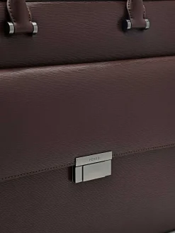 Henry Textured Leather Briefcase<PEDRO Hot