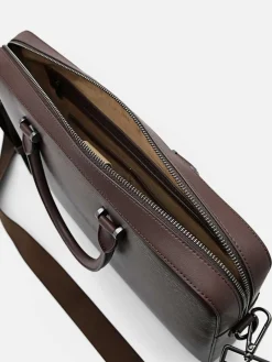 Henry Textured Leather Briefcase<PEDRO Hot