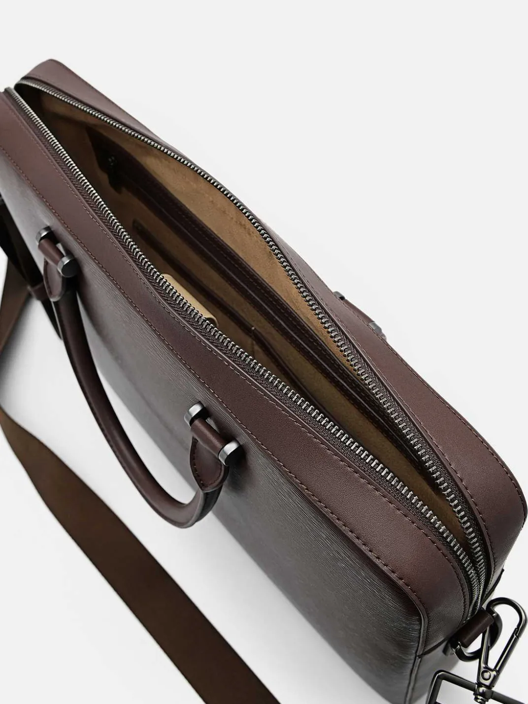 Henry Textured Leather Briefcase<PEDRO Hot