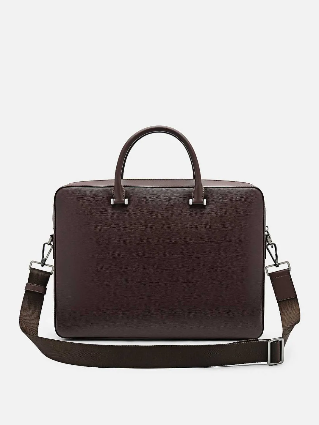 Henry Textured Leather Briefcase<PEDRO Hot