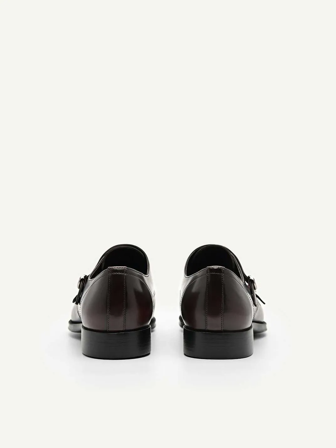 Holly Leather Double Monkstrap Shoes<PEDRO