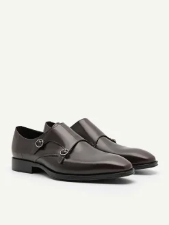 Holly Leather Double Monkstrap Shoes<PEDRO