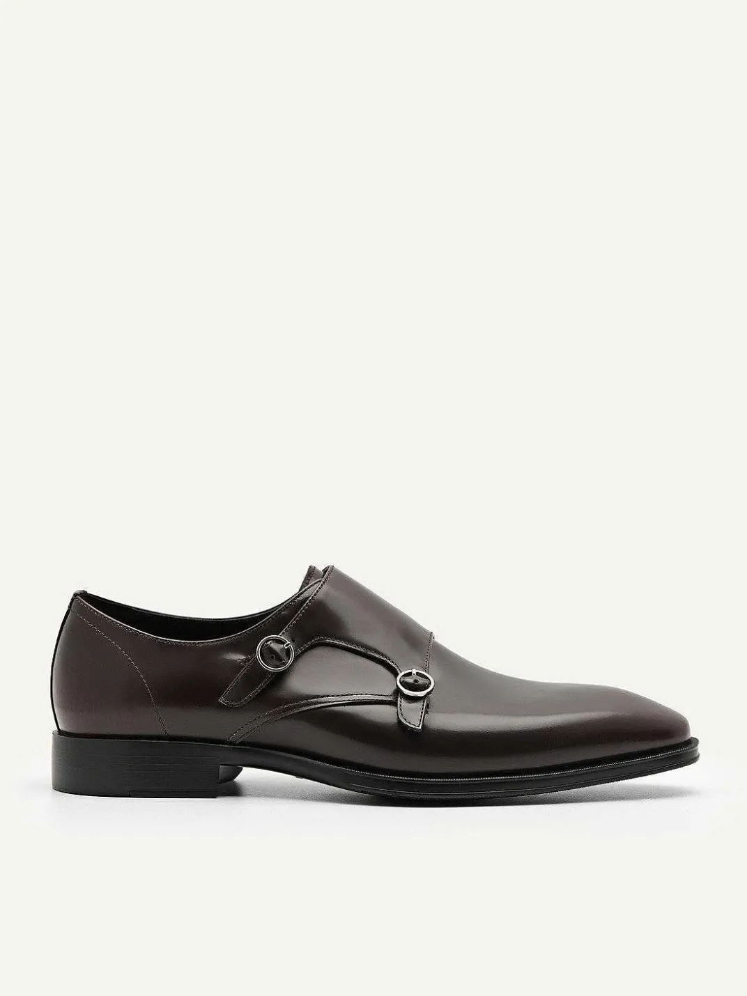 Holly Leather Double Monkstrap Shoes<PEDRO