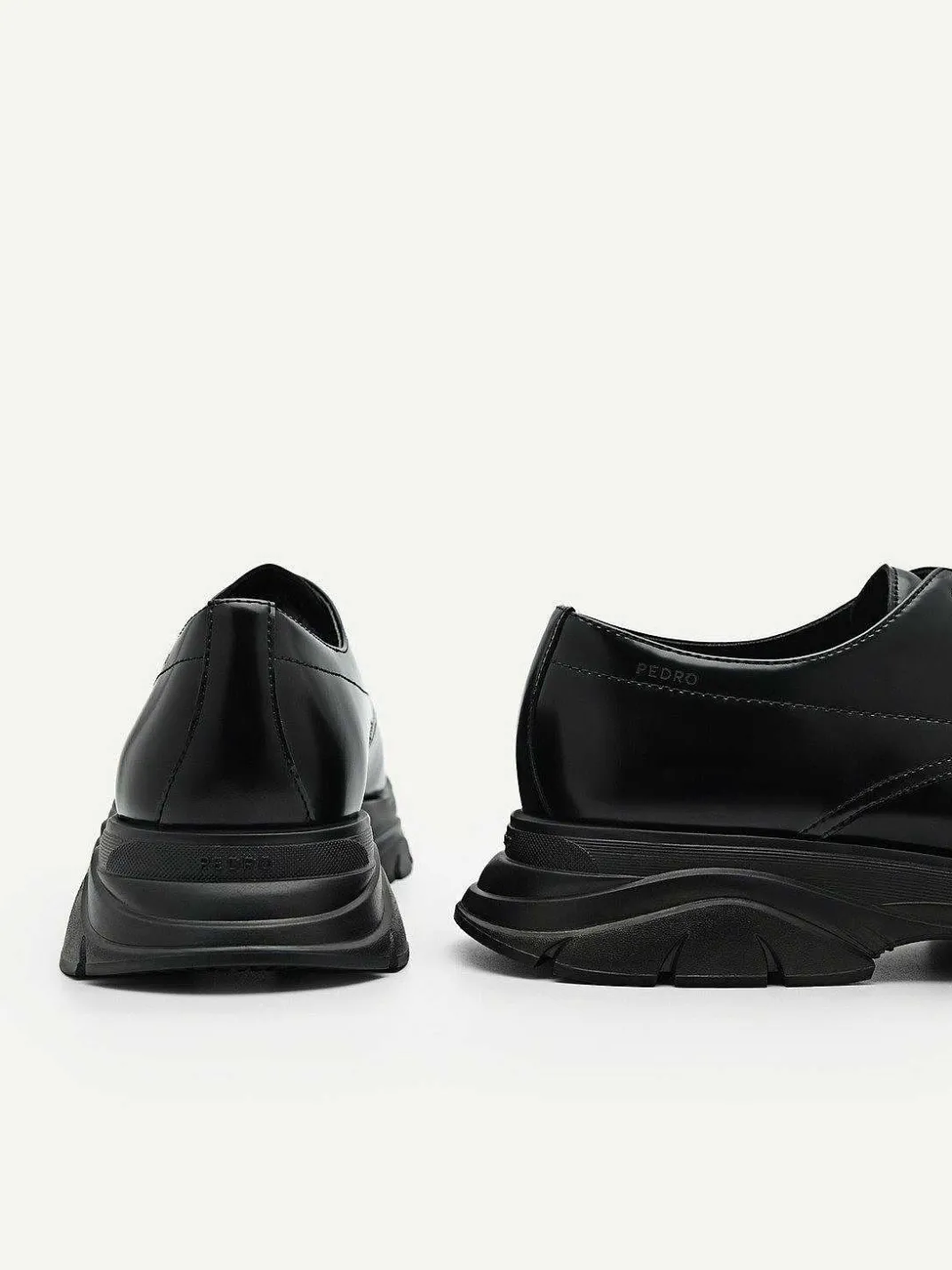 Hybrix Leather Derby Shoes<PEDRO