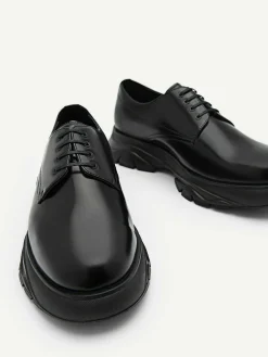 Hybrix Leather Derby Shoes<PEDRO