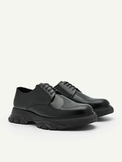 Hybrix Leather Derby Shoes<PEDRO