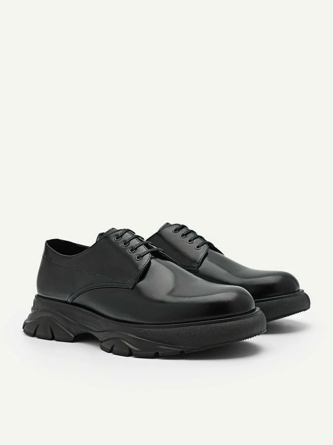 Hybrix Leather Derby Shoes<PEDRO