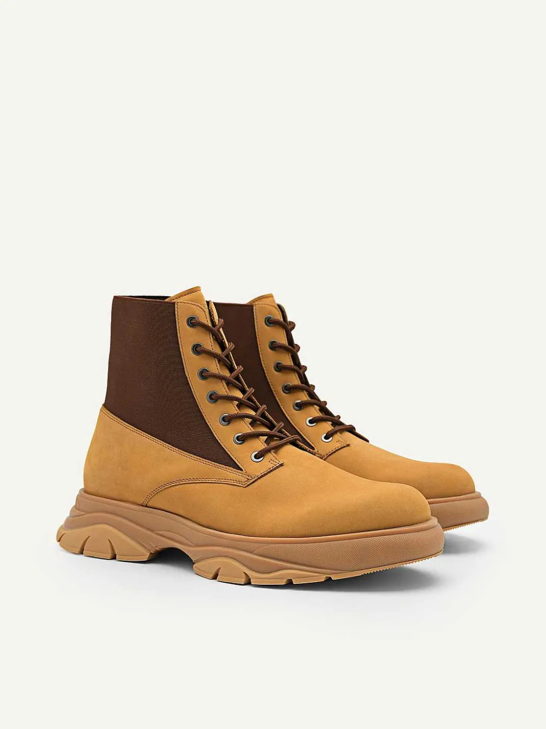 Hybrix Leather Lace-Up Boots<PEDRO Best