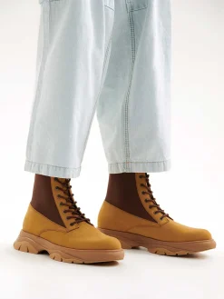 Hybrix Leather Lace-Up Boots<PEDRO Best