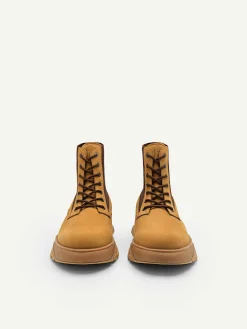 Hybrix Leather Lace-Up Boots<PEDRO Best