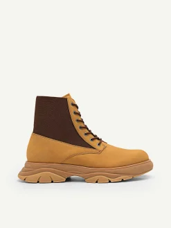 Hybrix Leather Lace-Up Boots<PEDRO Best