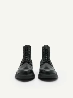 Hybrix Leather Lace-Up Boots<PEDRO Online