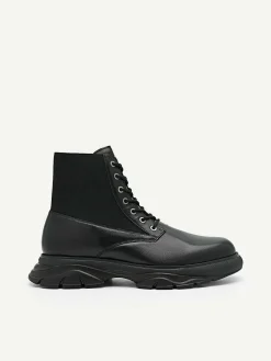 Hybrix Leather Lace-Up Boots<PEDRO Online