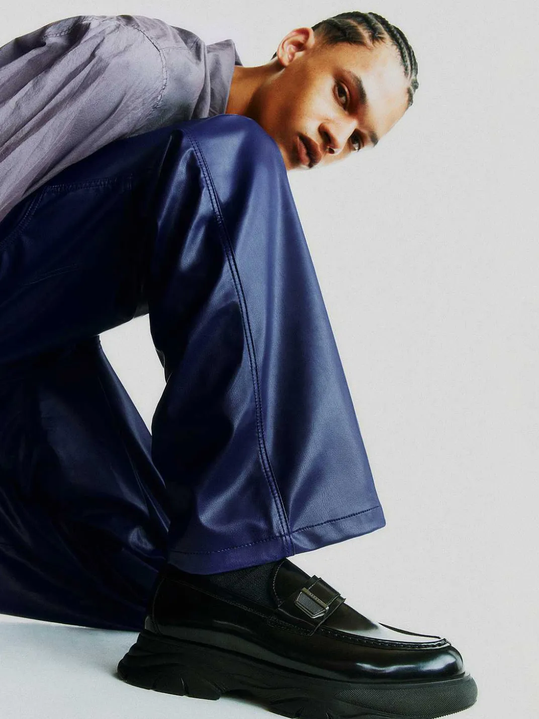 Hybrix Leather Loafers<PEDRO Hot