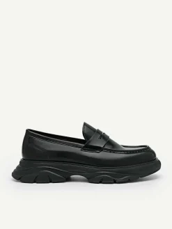 Hybrix Leather Penny Loafers<PEDRO Hot
