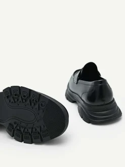 Hybrix Leather Penny Loafers<PEDRO Hot