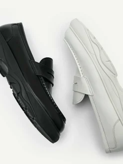 Hybrix Leather Penny Loafers<PEDRO Hot