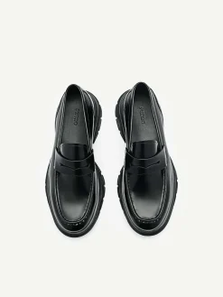 Hybrix Leather Penny Loafers<PEDRO Hot