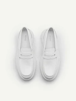 Hybrix Leather Penny Loafers<PEDRO New