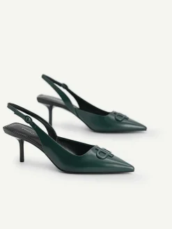 Icon Leather Pointed Slingback Pumps<PEDRO Best