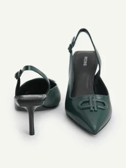 Icon Leather Pointed Slingback Pumps<PEDRO Best