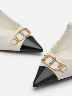 Jean Leather Heel Mules<PEDRO Discount