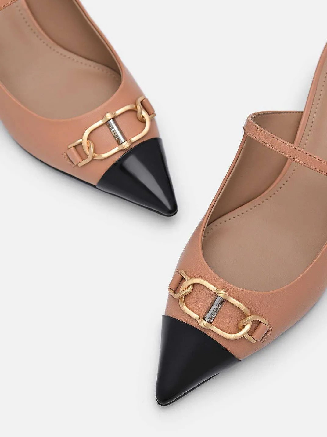 Jean Leather Heel Mules<PEDRO New