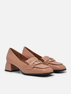 Jean Leather Heel Pumps<PEDRO New