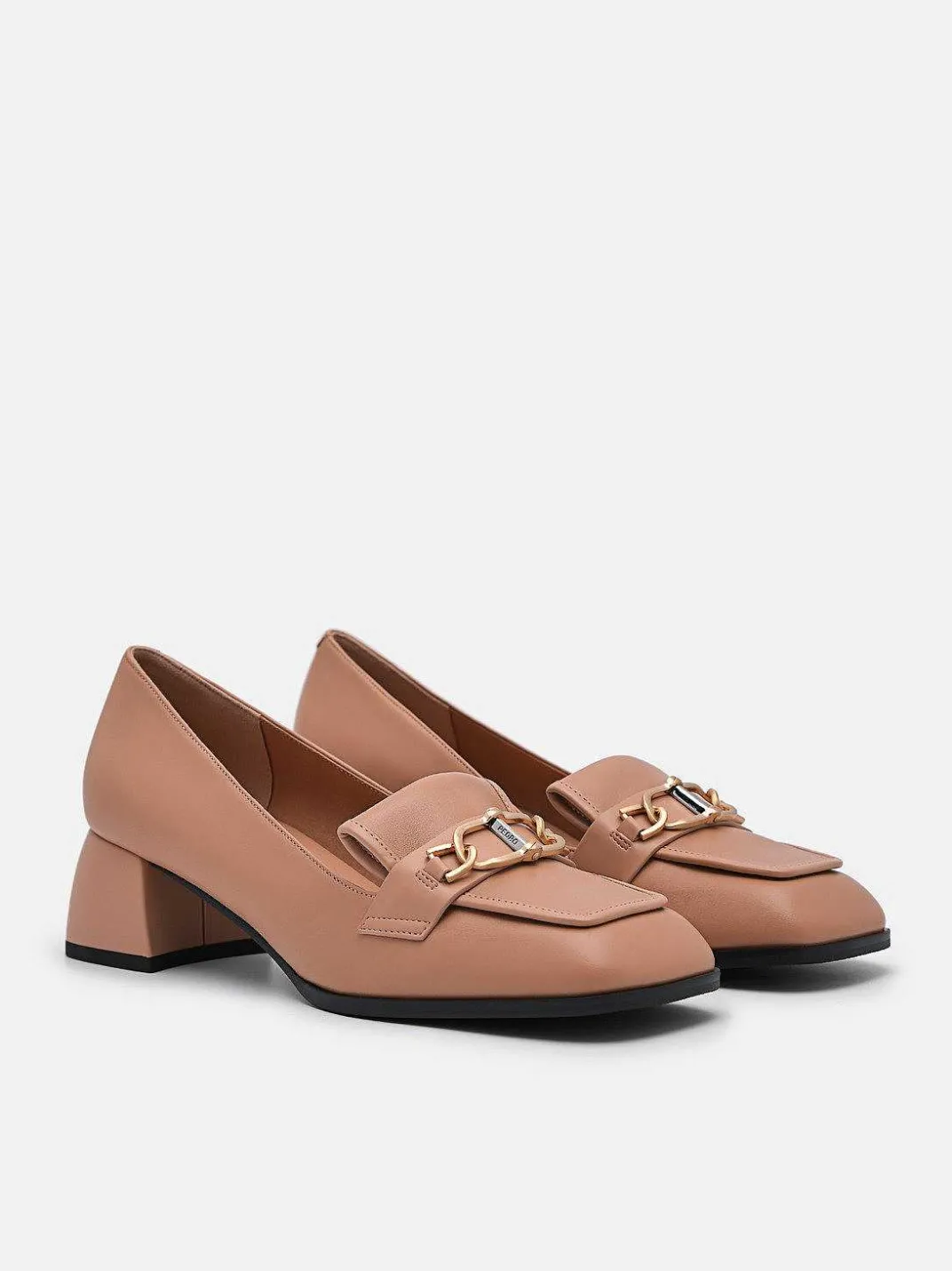 Jean Leather Heel Pumps<PEDRO New