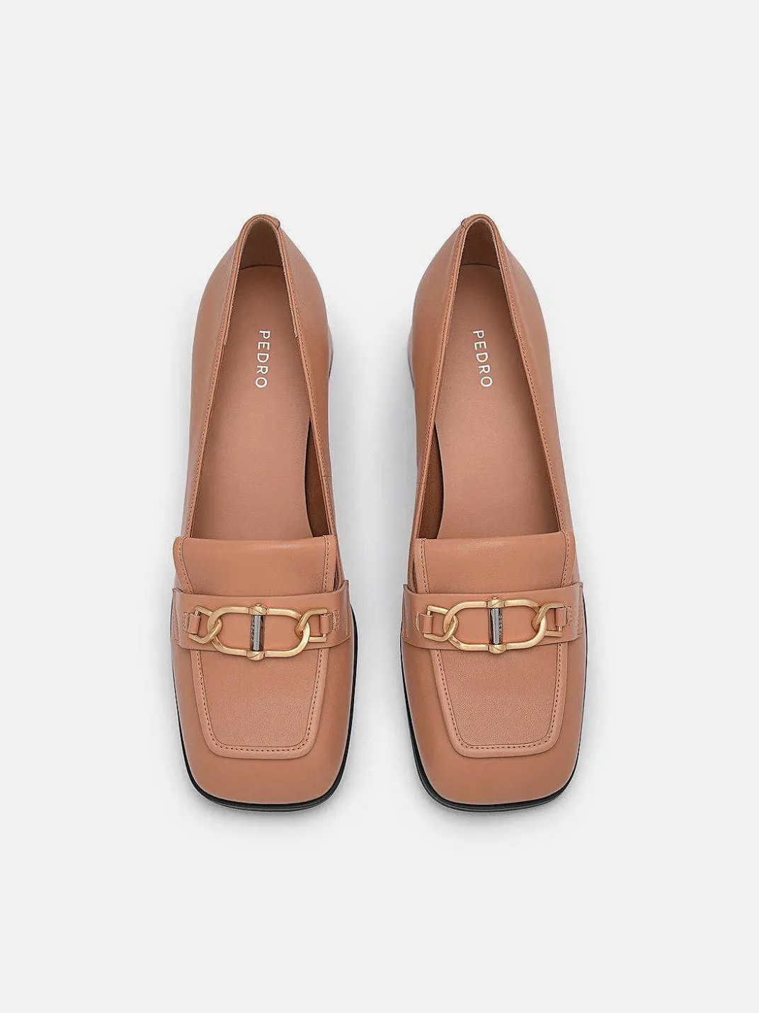 Jean Leather Heel Pumps<PEDRO New