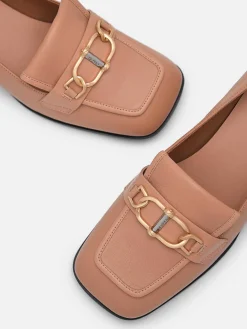 Jean Leather Heel Pumps<PEDRO New