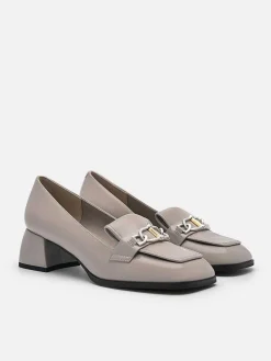 Jean Leather Heel Pumps<PEDRO New