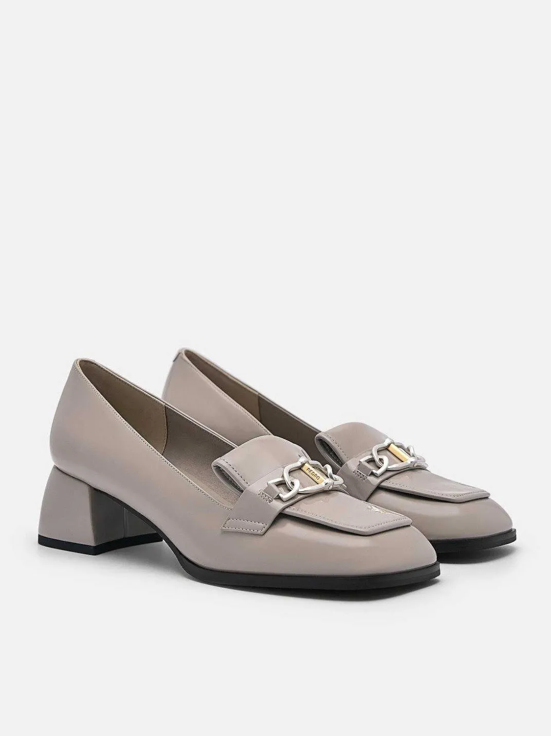 Jean Leather Heel Pumps<PEDRO New