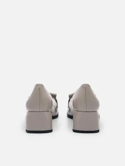 Jean Leather Heel Pumps<PEDRO New