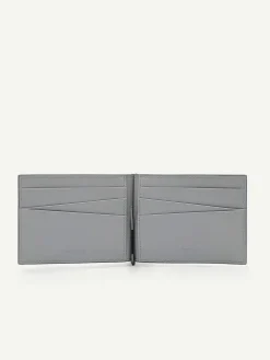 Leather Bi-Fold Card Holder With Money Clip<PEDRO Best