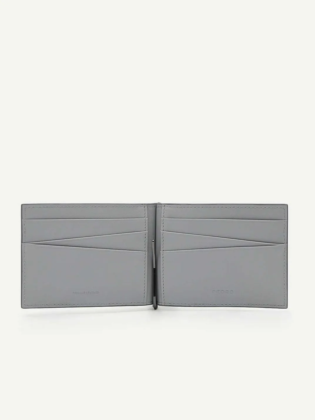Leather Bi-Fold Card Holder With Money Clip<PEDRO Best
