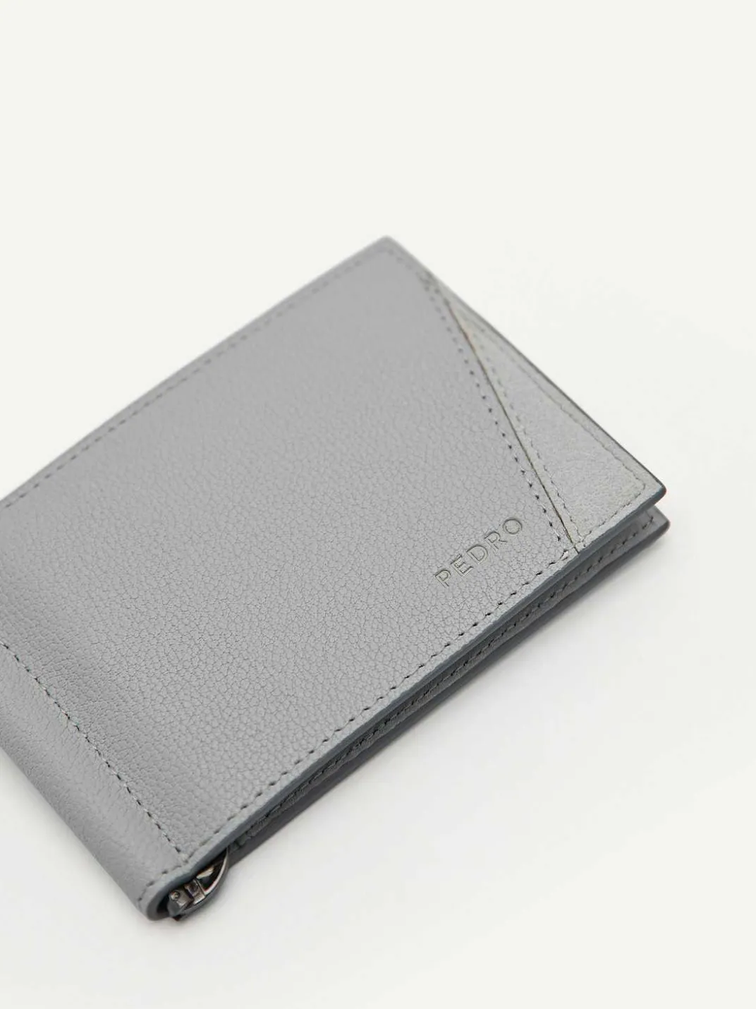 Leather Bi-Fold Card Holder With Money Clip<PEDRO Best