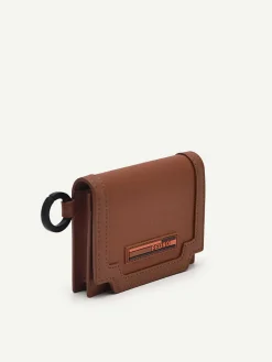 Leather Bi-Fold Card Holder With Key Ring<PEDRO Outlet