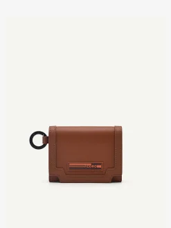 Leather Bi-Fold Card Holder With Key Ring<PEDRO Outlet