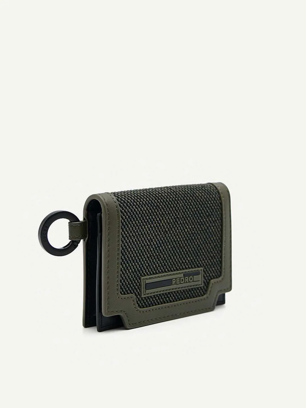 Leather Bi-Fold Card Holder With Key Ring<PEDRO Clearance