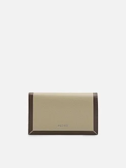 Leather Bi-Fold Card Holder With Lanyard<PEDRO Clearance