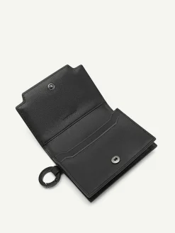 Leather Bi-Fold Card Holder With Key Ring<PEDRO Outlet