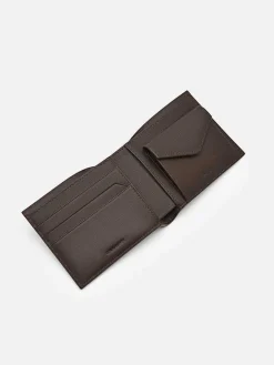 Leather Bi-Fold Coin Wallet<PEDRO Hot
