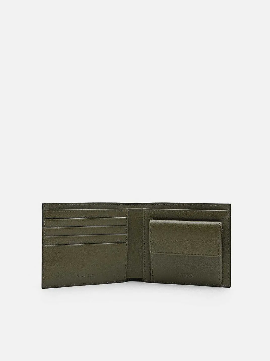Leather Bi-Fold Coin Wallet<PEDRO Discount