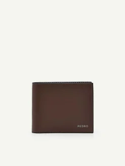 Leather Bi-Fold Flip Wallet<PEDRO Outlet