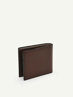 Leather Bi-Fold Flip Wallet<PEDRO Outlet